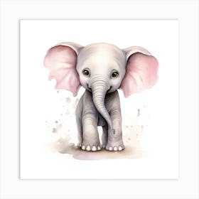 Baby Elephant Art Print