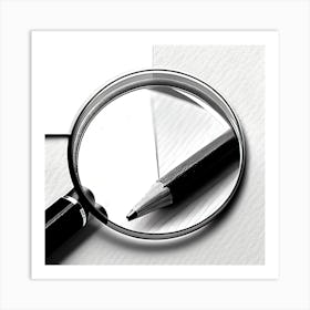 Magnifying Glass Art Print