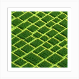 Squares In A Field Art Print