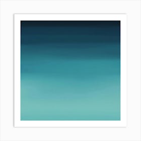 Blue Sky With Clouds 2 Art Print