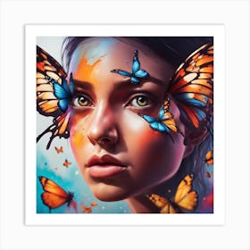 Butterfly Painting 1 Art Print