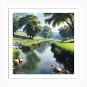 Landscape Painting 165 Art Print