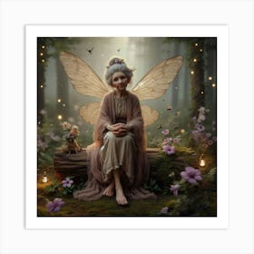 Fairy In The Forest 33 Art Print