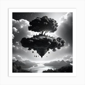 Tree In The Sky 2 Art Print