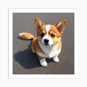 Corgi Puppy 5 Art Print