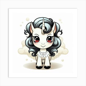 Cute Unicorn 739 Art Print