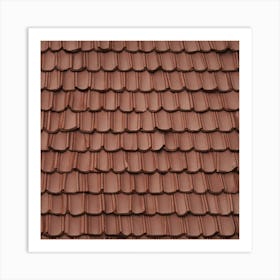 Brown Tile Roof 1 Art Print