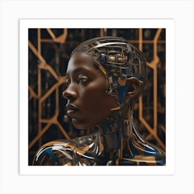 Cyborg Woman 80 Art Print