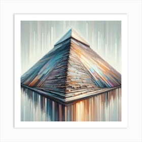 The Great Pyramid Of Giza in egypt - painting Art Print