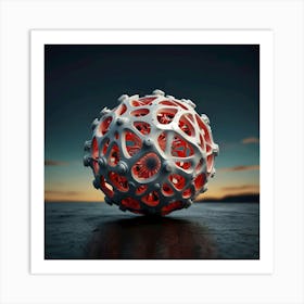 Twilight Orb: Interwoven Futures Art Print