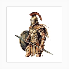 Spartan Warrior 4 Art Print