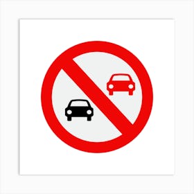 No Parking Sign.A fine artistic print that decorates the place.4 Art Print