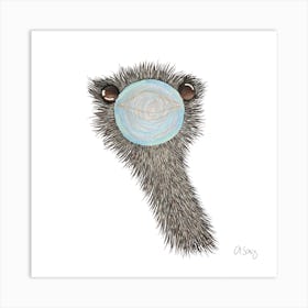 Ostrich Art Print