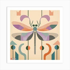 Aztec dragonfly Art Print