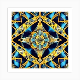 Abstract Fractal Pattern 4 Art Print