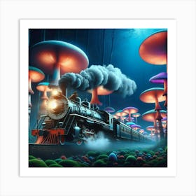 Train In The Forest Art Print