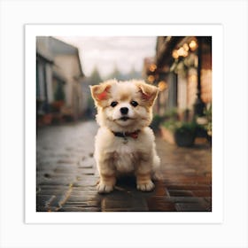 Photos of a cute dog Art Print