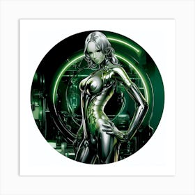 Futuristic Woman 6 Art Print