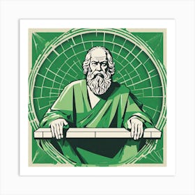 Socrates vector art Art Print