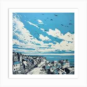 Birds On The Beach Art Print