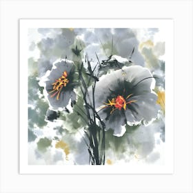 Flowers In The Sky Art Print