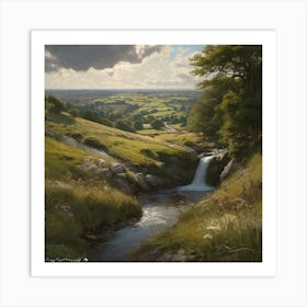 Valley Stream 3 Art Print