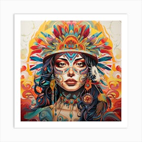 Indian Woman Art Print