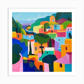 Abstract Travel Collection San Salvador El Salvador 3 Art Print