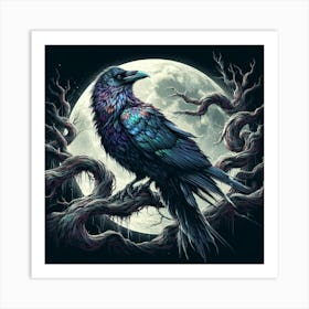 Illustration Raven Art Print