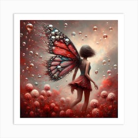 'Fluttering Butterfly' 1 Art Print