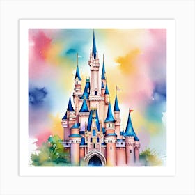 Disney Cinderella Castle Art Print