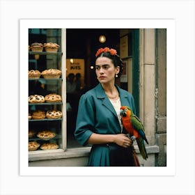 Frida Kahlo and the Bakery/ 2th Art Print