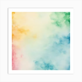 Water Colored Background On Water Color Paper Texture 3993486335 Art Print