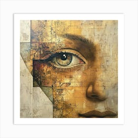 Woman'S Face 28 Art Print