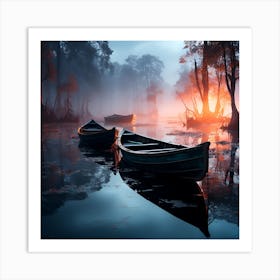 Boats Fine Art Posters By Csaba Fikker For Ai Art Depot 37 Art Print