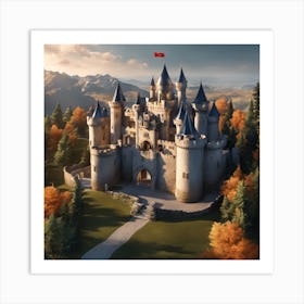 Castle In The Forest 7 Art Print