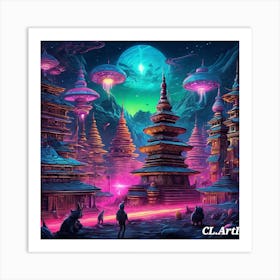 Alien City Art Print