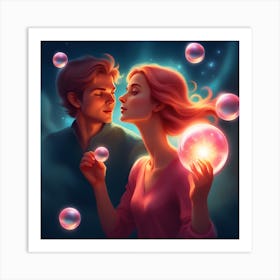 Love And Bubbles Art Print