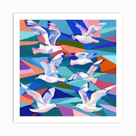 Seagulls 3 Art Print