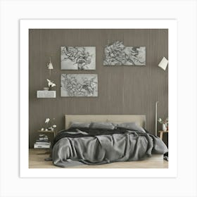 Modern Bedroom 4 Art Print