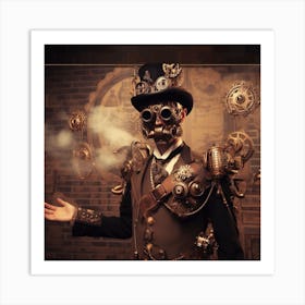 Steampunk Man 1 Art Print