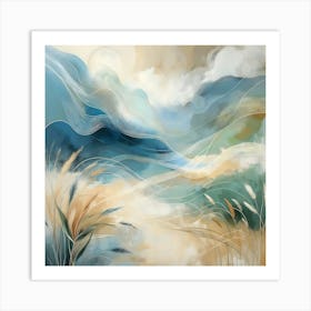 Abstract Tranquil Seascape 5 Art Print