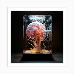 Brain In Glass Art Print