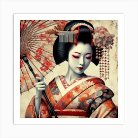 Geisha 2 Art Print