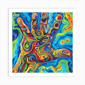 Abstract Hand Painting 1 Art Print