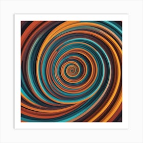 Abstract Spiral Background 1 Art Print