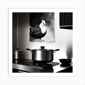 Rooster disguised Art Print