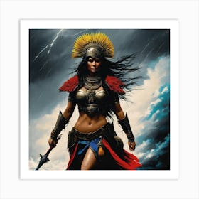 warrior queen Art Print