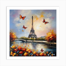 Paris Eiffel Tower 90 Art Print