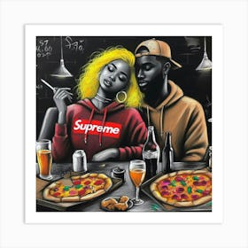 Supreme Pizza 13 Art Print